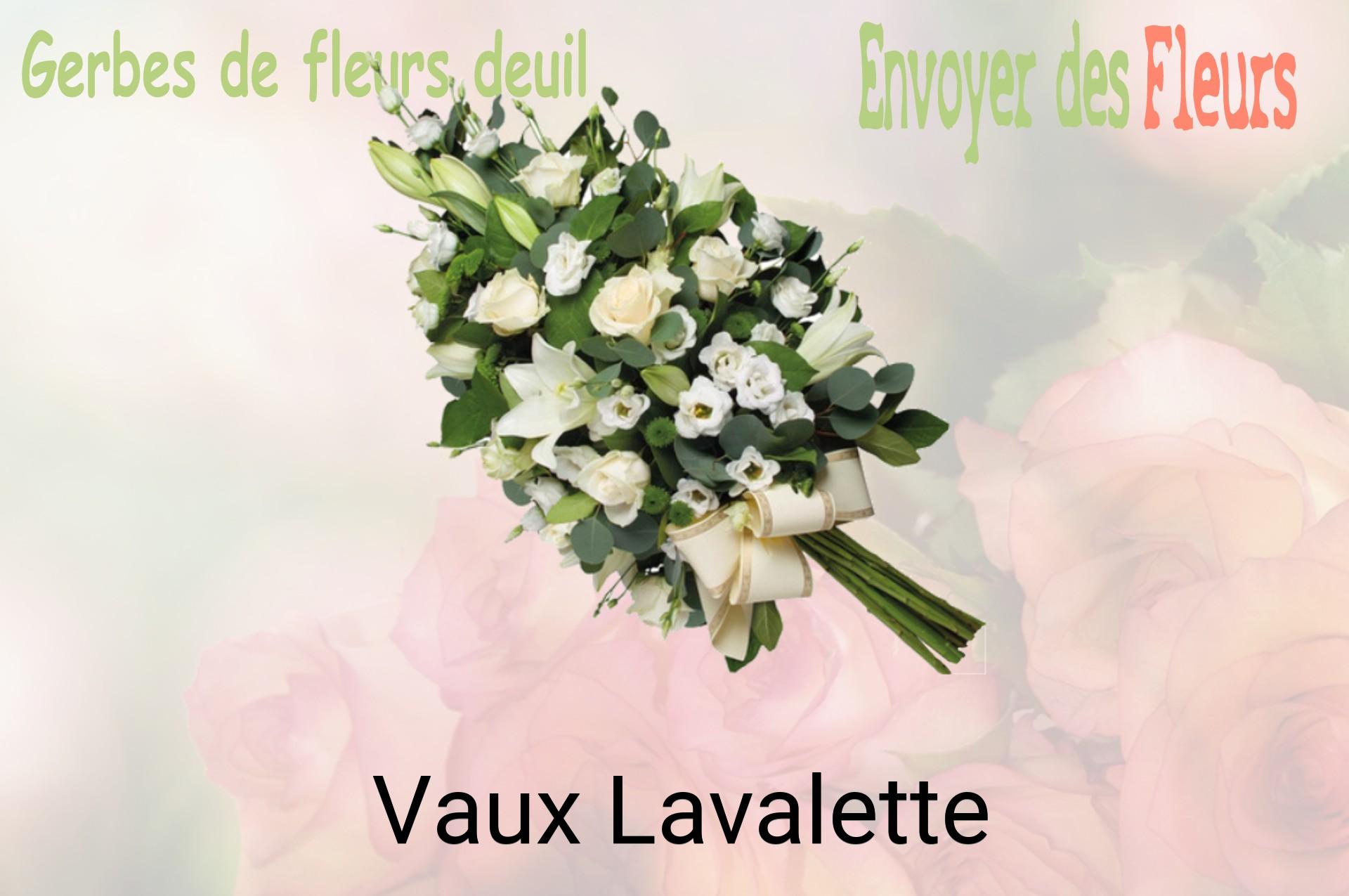 Gerbe de fleurs de deuil livrée à Vaux-Lavalette
